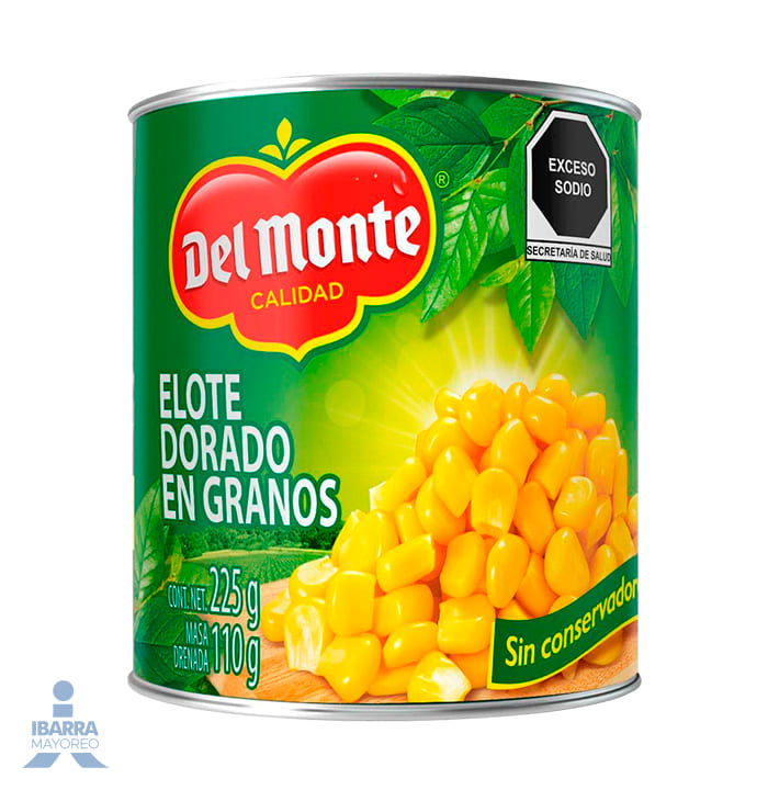 elote dorado en grano del monte 225 g | Ibarra Mayoreo