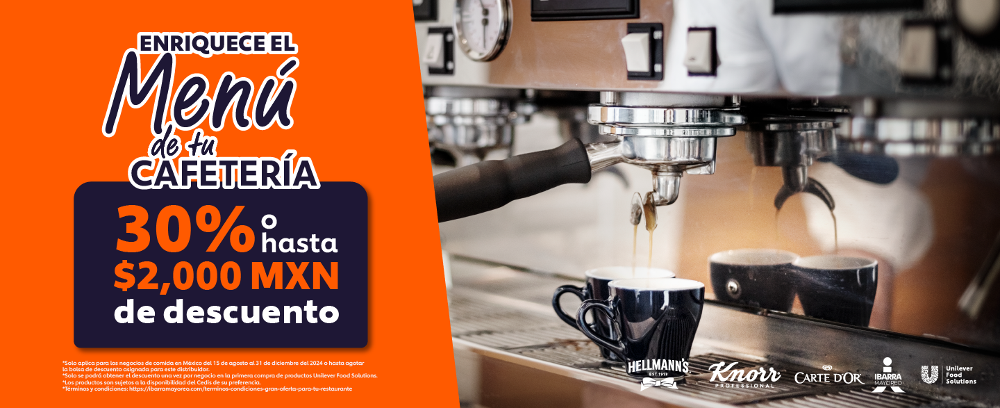 Enriquece el menú de tu cafetería