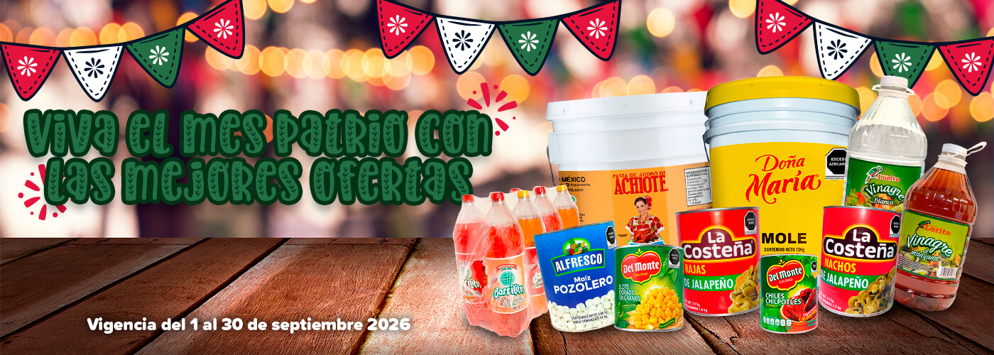 Viva el mes patrio con las mejores ofertas,,